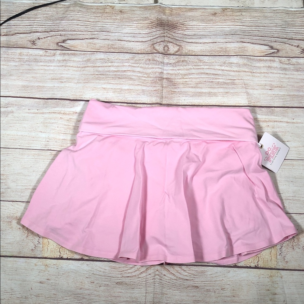 LoveShackFancy x PINK Y2K Inspired Foldover Mini Skort Tennis Prep